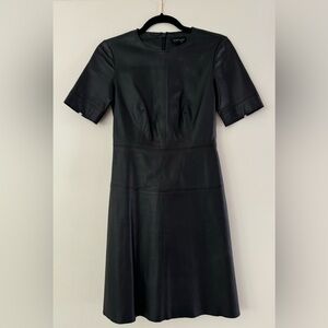 Faux leather dress